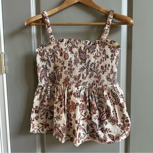 Old Navy Floral Ruched Tank Top M